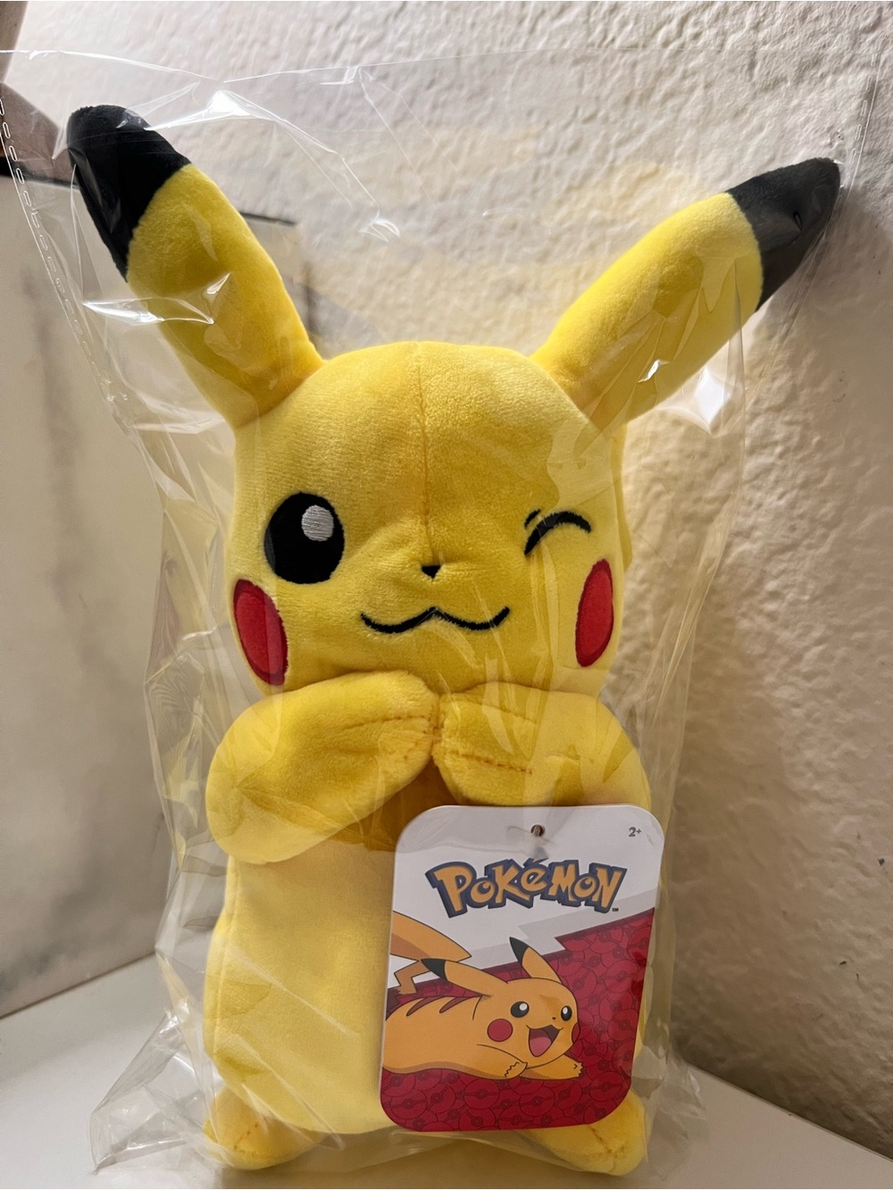 Pikachu Yellow Plush Toy - Winking Pikachu Order#5